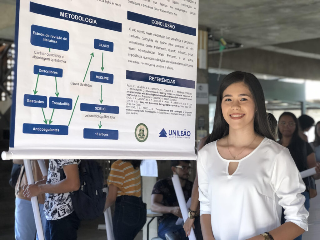 Aluna de Enfermagem da Unileão apresenta trabalho na IV Semana Universitária da URCA e XXII Semana de Inicia