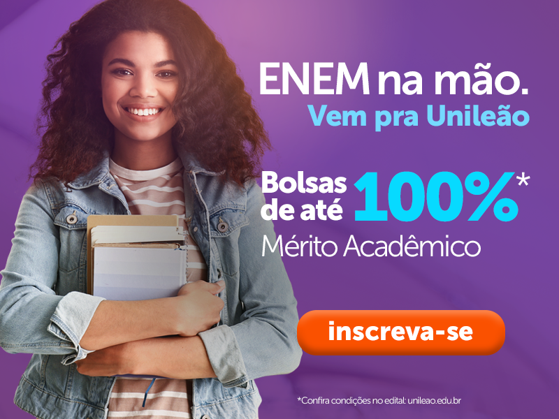 Use a nota do Enem e ingresse na Unileão em 2020.1 com bolsa de até 100%